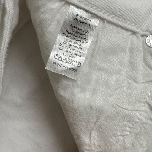 Joyfolie Clancy White Distressed Skinny Fit Jeans By Mia Joy Size 24 new - Picture 5 of 14